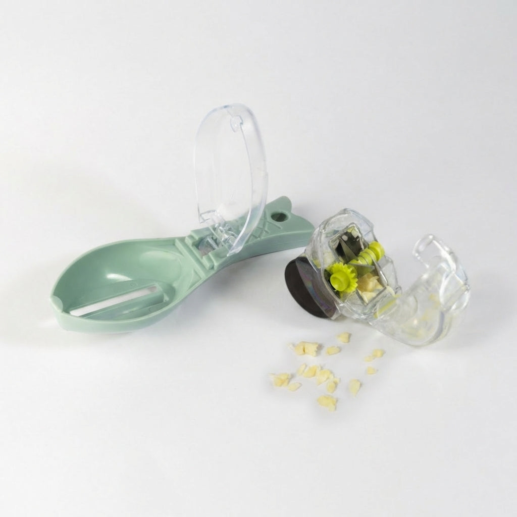 fish peeler + garlic chopper